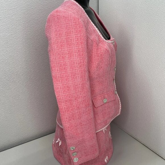 Cosette Di Ames Tweed Blazer & Skirt Set Women’s M - Picture 10 of 14